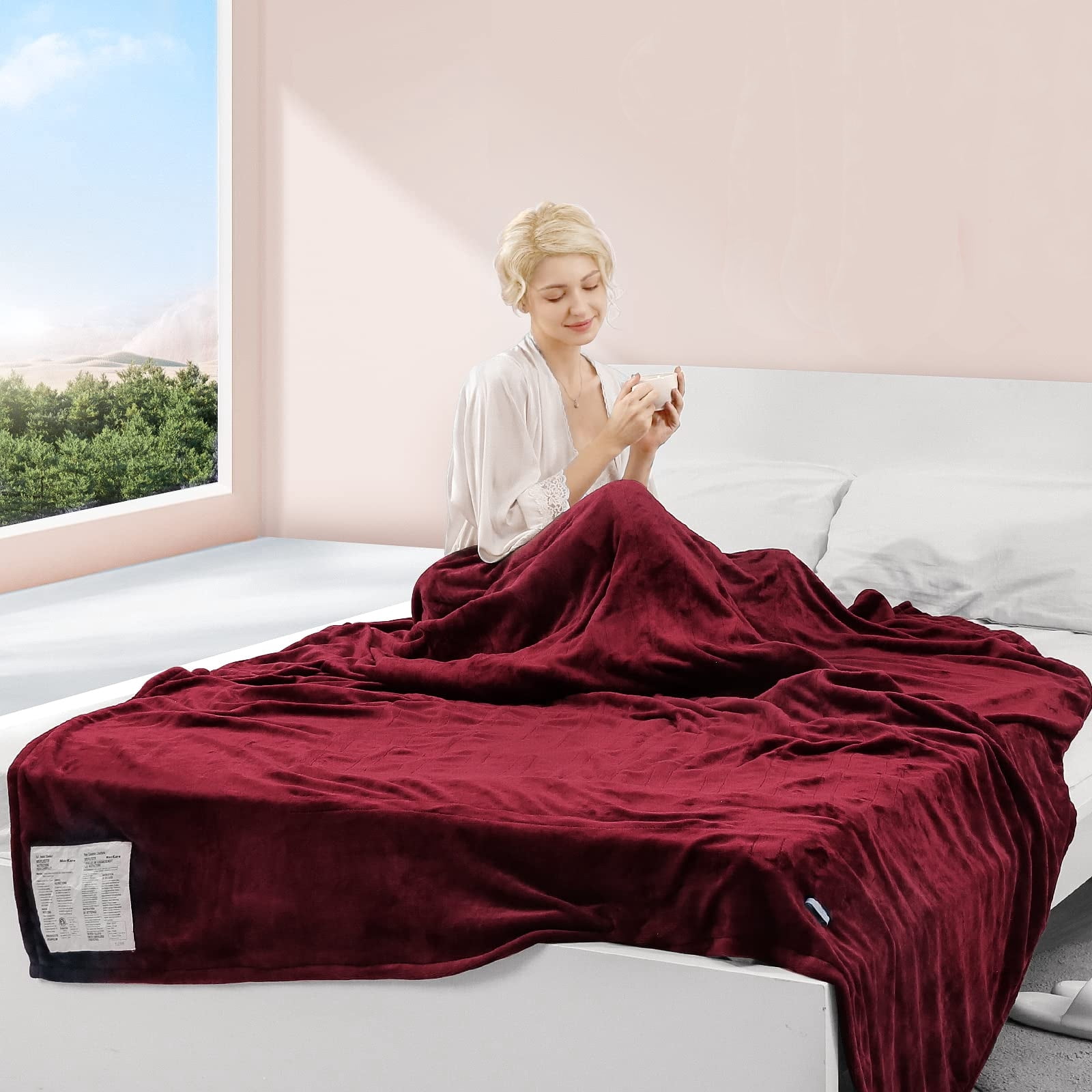 brookstone heated throw red light blinking
