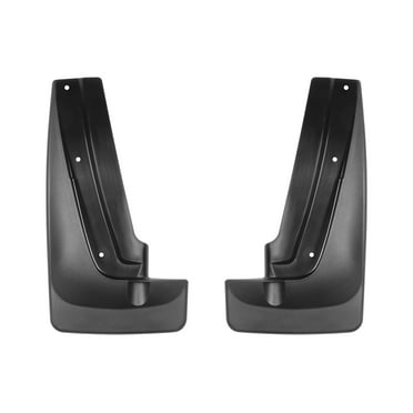 WeatherTech Custom No Drill Splash Guard MudFlaps compatible with 2010-2017 Chevrolet Equinox, Rear Pair - Black