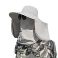 thumbnail image 3 of Lumtrix Sun Hat for Men and Women Wide Brim Breathable Fish Hat with Neck Flap and Breathable Face Hiking hat Light Gray One Size, 3 of 6