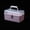 purple, variant on Portable Plastic Storage Box with Transparent Lid and Handle, Multipurpose Organizer Case
