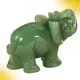 thumbnail image 2 of EeaseMX Adorno de elefante de dibujos animados de 1,5 pulgadas, figura de animal de imitación de aventurina, delicada piedra grabada, regalo para decoración de escritorio (verde), 2 of 7