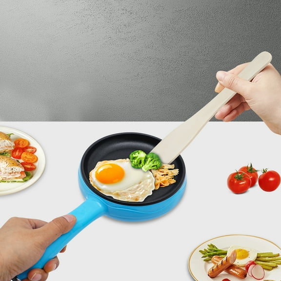 ChicHomey 450W Electric Skillet - Non-Stick,37Inch Cord，Even Heating,Overheating Protection,  Compact for Frying & Easy Cooking