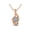 Bronze, variant on 5x3mm Oval Opal Minimalist Solitaire 925 Sterling Silver Rose Vermeil Women Valentines Day Gifts Necklace