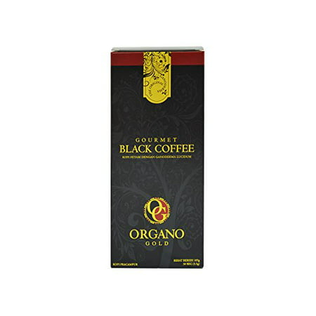 1 Box Organo Gold Gourmet Black Coffee , Organo Gold Black Coffee Organic 100% Certified , Organo Gold Instant Coffee , Organo Gold Black