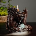 thumbnail image 1 of Cergrey Distinctive Dragon Shape Backflow Incense Burner Holder Ornamental Home Ornament Decor,Incense Holder, 1 of 7