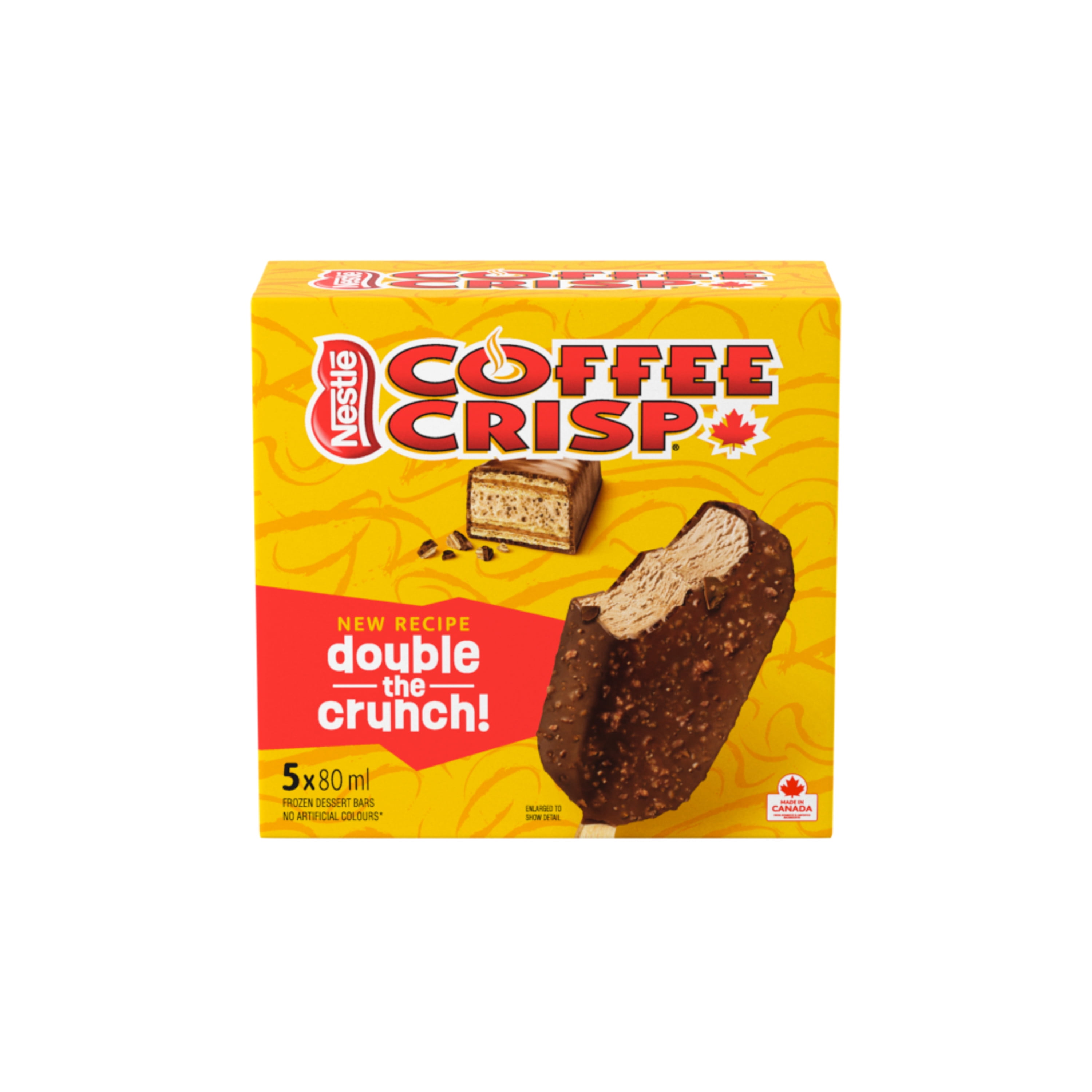 Frozen Dessert Bars, Coffee Frozen Dessert In A Milk Chocolatey Shell With Crispy Wafer Pieces, Crafted In Canada With Canadian Dairy, No Artificial Colours, Individually Wrapped