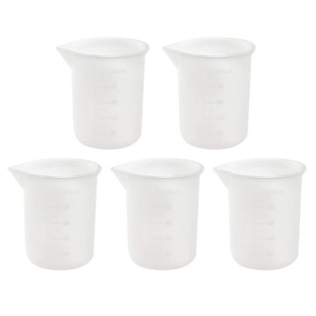 

5pcs Measuring Cups Mini Measurement Scale Cups Easy Measure Liquid Bottles