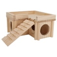 thumbnail image 3 of Hamster House, Small Pet Hideout Cabin Tunnel Toy Removable Sturdy Structure Cleanable Decorative Multi Rooms With Ladder For Guinea Pig, 3 of 8