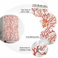 thumbnail image 5 of 60x72 Inch Shower Curtains for Bathroom Red Coral Coastal Fabric Bath Curtain Decor Summer Beach Nautical Ocean Waterproof Restroom Curtains Shower Set Accessories with 12 Hooks 60 Inch, 5 of 6