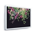 thumbnail image 3 of Designart 'Floral Tropical Leaves On Black Background' Farmhouse Framed Canvas Wall Art Print, 3 of 5