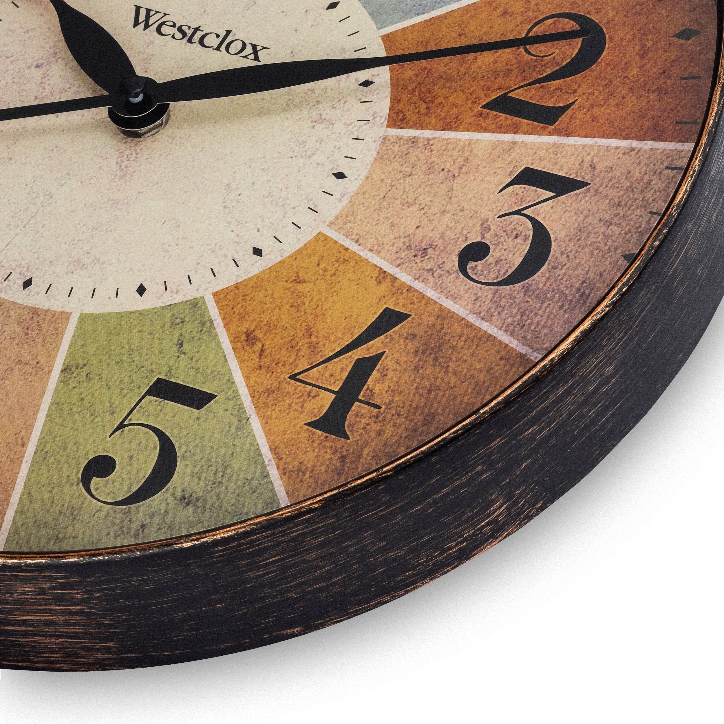 32897 12" MULTICOLOR DIAL WALL CLOCK