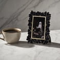 thumbnail image 6 of MMJ Picture Frames Daisy Carved Resin Photo Frame 4x6in Gold Trim Vintage Home Decor for Bedroom, 6 of 7