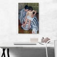thumbnail image 2 of ARTCANVAS The Child's Bath 1893 Canvas Art Print by Mary Cassatt - Size: 26" x 18" (0.75" Deep), 2 of 9