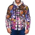 thumbnail image 6 of Lsque Five Nights At Freddy'S for Mens Full-zip Hoodie, Zip-up Pullover Hooded Sweatshirt, Kangaroo Pocket Hoodie Ideal for Daily Wear, Travel, and Home-Large, 6 of 8