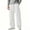 White, variant on Mens Baggy Barrel Sweatpants Wide Leg Drawsting Loose Fit Casual Comfy Lounge Lightweight Gym Track Summer Pants Big and Tall Size S-3XL White