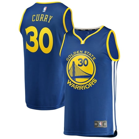 - Stephen Curry Golden State Warriors Fanatics Branded Fast Break Replica Jersey Royal - Icon Edition