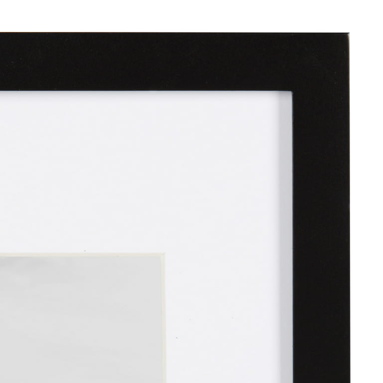 Gallery Wall Black 11x14 Frames Matted for Pictures 8x10 (Set of 4) Latitude Run