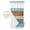Blue, variant on No Hook Farmhouse Yellow Brown Shower Curtain with Snap in Liner Set, Vintage Wooden Striped Waterproof Fabric Bathroom Curtains with See Through Top Window, Hotel Style Stall 54 x 78 Inch