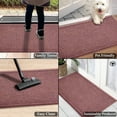 thumbnail image 4 of A1HC Indoor Outdoor Mat, Front and Back Entrance Welcome Mats, Front Door Patio Mats 18X30 Inches, Non-Slip Easy Clean Entrance Washable Doormats, Chocolate Brown, 4 of 8