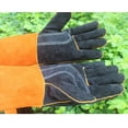 thumbnail image 3 of Guantes de soldadura de forja/Mig de material cuero resistente al calor/fuego, Guantes para horno/parrilla/Chimenea/horno/estufa/soporte /soldador shamjiam guantes de cocina de jardinería, 3 of 8