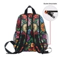 thumbnail image 5 of FORMRS School Backpack with Front Zippered Pocket 12" Student Travel Daypack, Vibrant Flowers Pattern, 5 of 6