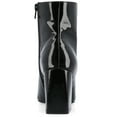 thumbnail image 4 of Journee Womens Sorren Covered Block Heel Pointed Toe Booties, 4 of 10