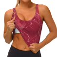 thumbnail image 3 of Yiaed Abstract Red Marble Print Ladies Waistcoat Women Sports Vest Vest Sports Women Sports Top Yoga Vest for women-XX-Large, 3 of 8