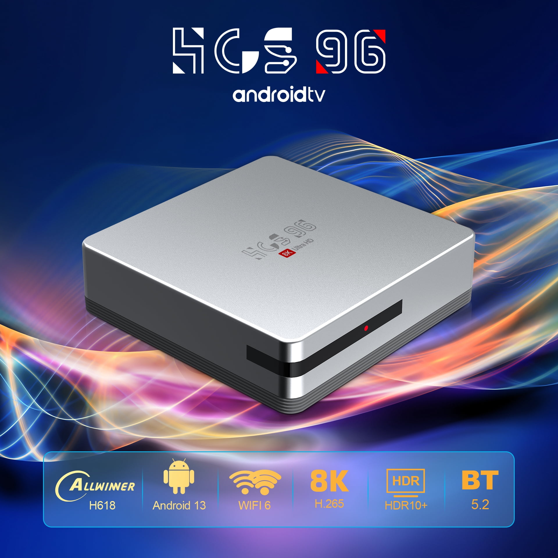 CANGTEENER HCS96 Streaming Device | Android TV Box, OS Android 13 Support 4K HDR Streaming Media Player
