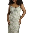 thumbnail image 3 of David’s Bridal, The Edit by DB Studio Women's Formal Cowl Neck Sheath Dress, Ankle Length, Charmeuse, 3 of 4
