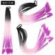 thumbnail image 1 of Zhuge 2 piezas de extensiones de cabello trenzado de colores, accesorios para extensiones de cabello trenzado con bandas de goma sintéticas para mujeres, C, 1 of 2