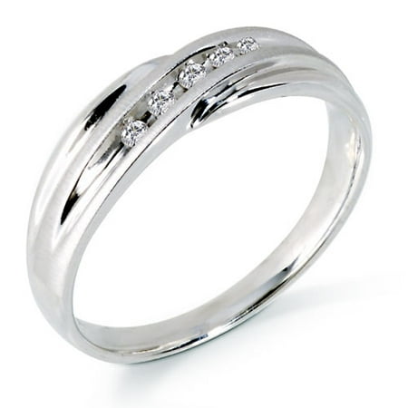 1/10 Carat Diamond Men's Ring -- Camelot