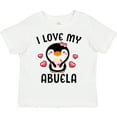 thumbnail image 3 of Inktastic I Love My Abuela with Cute Penguin and Hearts Girls Toddler T-Shirt, 3 of 5