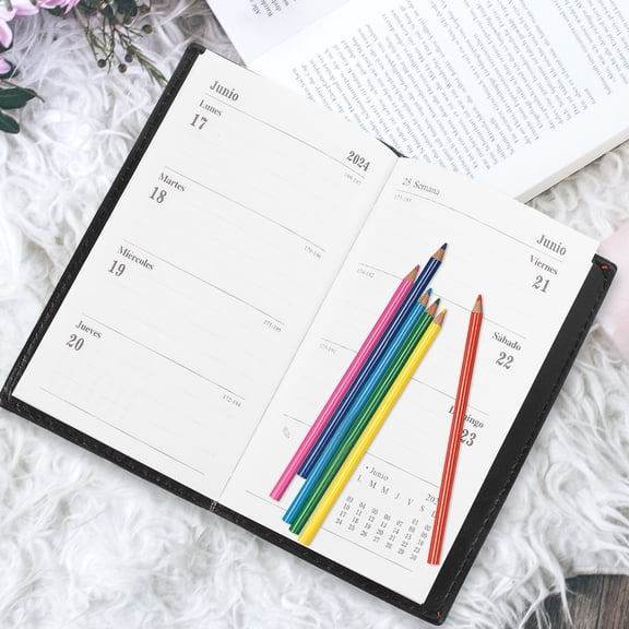 2024 Work Planner and Efficiency Calendar - Spanish-English Schedule Notebook for Self-Discipline and Time Management ( Cover)