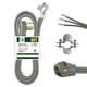 thumbnail image 1 of Cable de secado EP de 3 puntas 10/3 SRDT 30A, 6 pies con NEMA 10-30, gris, 1 of 7