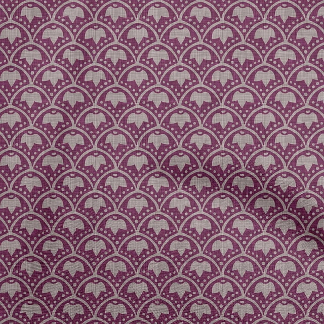 oneOone Viscose Chiffon Dark Magenta Fabric Block Craft Projects Decor Fabric Printed By The Yard 42 Inch Wide-FF