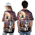 thumbnail image 5 of Spooky Halloween Night Witch Toy Fox Terrier Glowing Pumpkins All Over Print 3D Baseball Shirt Dog Lover Softball Sport - 12015, 5 of 6