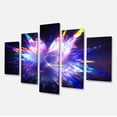 thumbnail image 2 of Blue Explosion of Paint Drops - Floral Canvas Art Print, 2 of 3