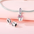 thumbnail image 2 of Jeffery Charms 925 Silver Christmas Santa Claus, sled, reindeer, snow house, gift box Pendant for Women Snake Bone Chain Bracelets and Necklaces,Christmas, 2 of 5