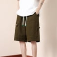 thumbnail image 2 of JAJAHO Men's Cargo Shorts Casual Summer Elastic Waist Drawstring Baggy Streetwear Wide Leg Knee Length Shorts Versatile Bottoms, 2 of 4