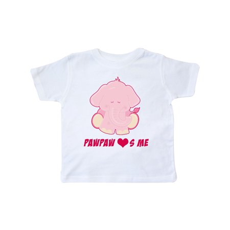 

Inktastic pawpaw loves me Gift Toddler Toddler Girl T-Shirt