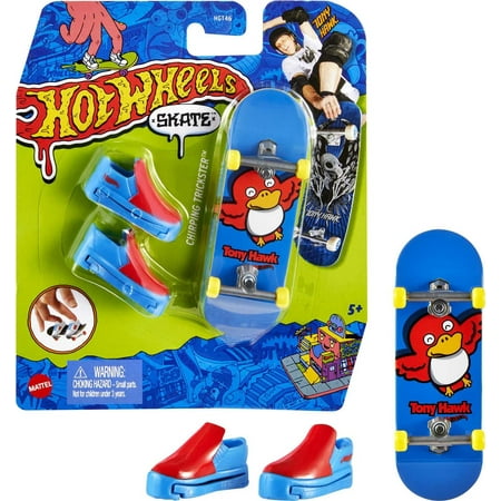 Hot Wheels Skate Tony Hawk Fingerboard & Skate Shoes, Toy for Kids (Styles May Vary)