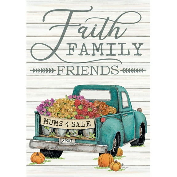 Fall Truck 4690 Decorative Flag