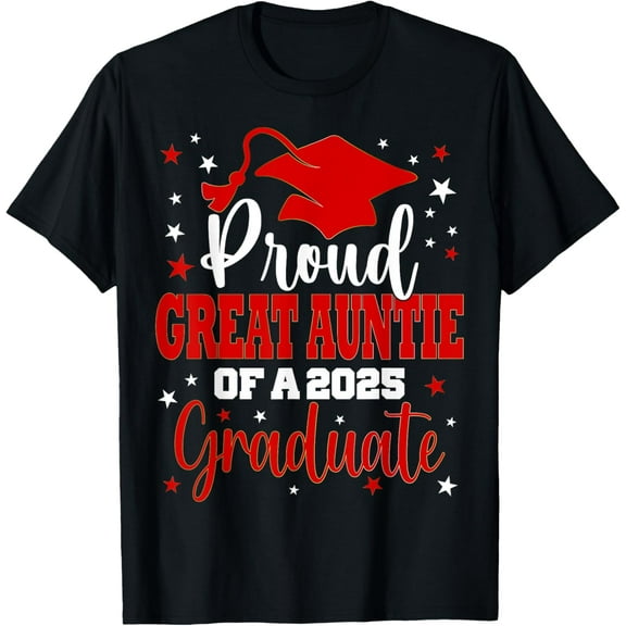 Proud Great Auntie Of Class of 2025 Graduate Graduation T-Shirt