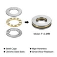 thumbnail image 4 of Uxcell F12-21M Thrust Ball Bearing 12x21x5mm Brass with Washers 5 Pack, 4 of 4