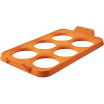 Blackstone Silicone 6-Section Egg Ring Egg Mold Tray in Orange