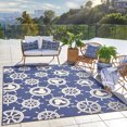 thumbnail image 2 of Disney Outdoor Mickey Mouse Maritime Coastal Geometric Navy Area Rug, 9x13, 2 of 8