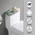 thumbnail image 3 of Renewold Boho Mandala Printed Toilet Tank Lid Cover, Hummingbird Print Stain Resistant Toilet Tank Top Cover with Elastic Edge, Machine-Washable Toilet Tank Cover Protector, 3 of 6