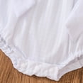 thumbnail image 5 of Baby Onesies Girl Baby Girl Outfit Infant Halloween Embroidery Romper Bowknot Fly Sleeve Gingham Print Jumpsuit, 5 of 7