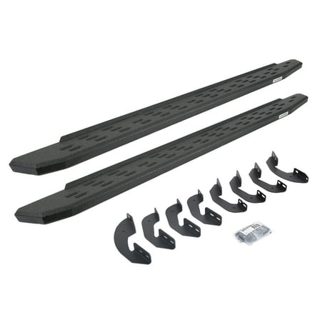 Go Rhino 69641580T RB30 Running Boards with Mounting Bracket Kit - Double Cab For Toyota 07-21 Tundra (Extended Cab Pickup)