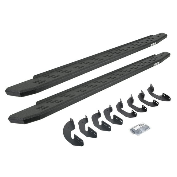 Go Rhino 69641580T RB30 Running Boards with Mounting Bracket Kit - Double Cab For Toyota 07-21 Tundra (Extended Cab Pickup)